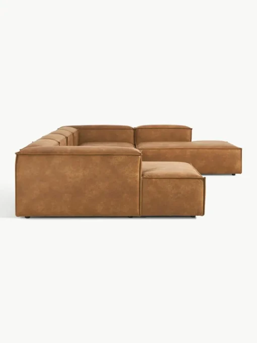 Modulare Wohnlandschaft Lennon aus recyceltem Leder