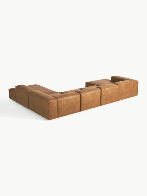 Modulare Wohnlandschaft Lennon aus recyceltem Leder