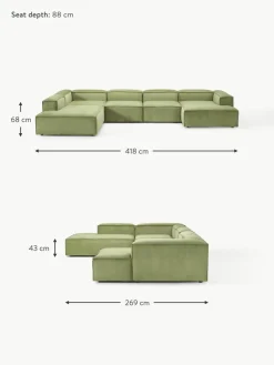 Modulare Wohnlandschaft Lennon aus Cord