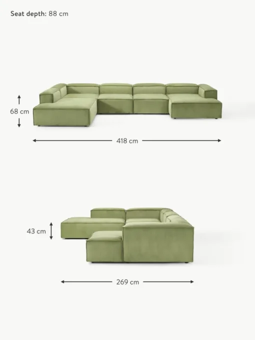 Modulare Wohnlandschaft Lennon aus Cord