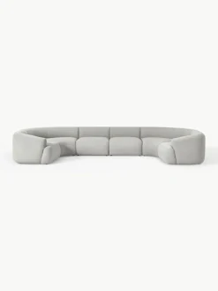Modulare XL Bouclé-Wohnlandschaft Sofia