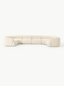 Modulare XL Bouclé-Wohnlandschaft Sofia