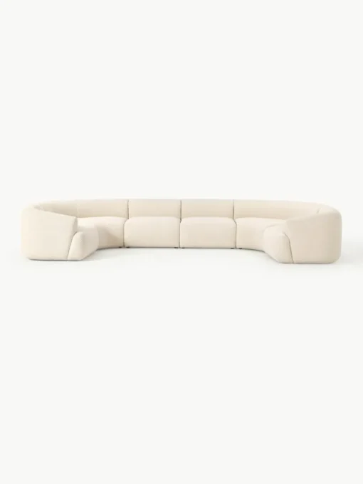 Modulare XL Bouclé-Wohnlandschaft Sofia