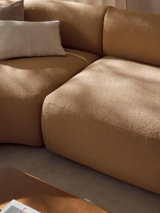 Modulare XL Bouclé-Wohnlandschaft Sofia