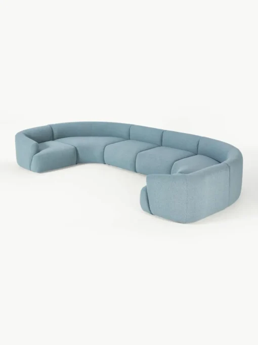 Modulare XL Bouclé-Wohnlandschaft Sofia
