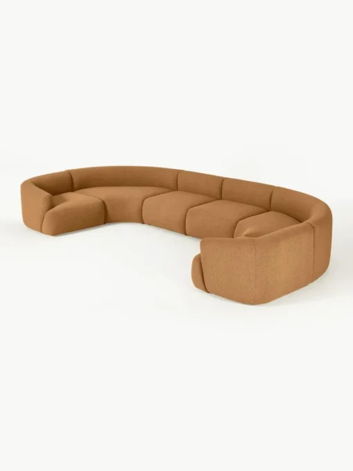 Modulare XL Bouclé-Wohnlandschaft Sofia
