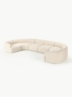 Modulare XL Bouclé-Wohnlandschaft Sofia