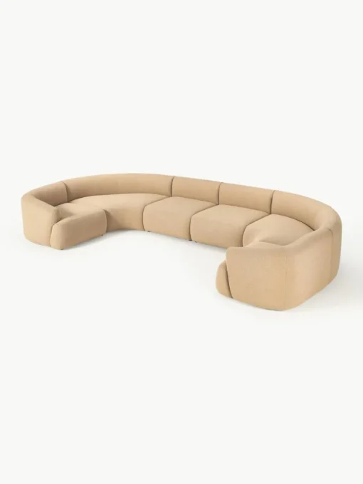 Modulare XL Bouclé-Wohnlandschaft Sofia