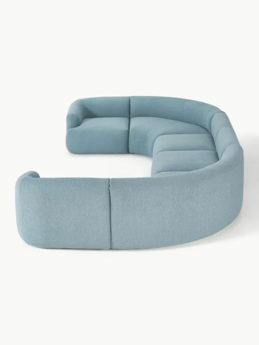 Modulare XL Bouclé-Wohnlandschaft Sofia