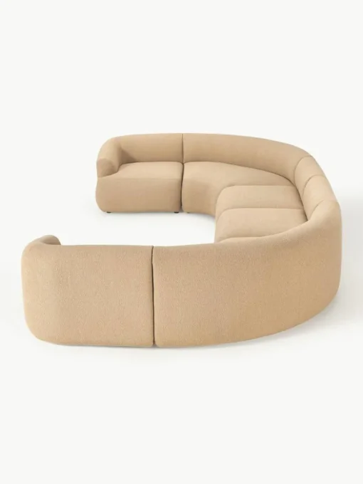 Modulare XL Bouclé-Wohnlandschaft Sofia