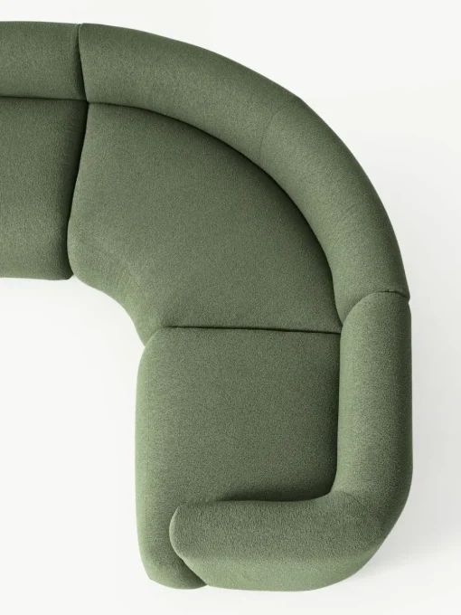 Modulare XL Bouclé-Wohnlandschaft Sofia