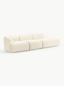 Modulare XL-Ottomane Sofia aus Bouclé