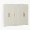 Modularer Drehtürenschrank Simone, 250 cm Breite, mehrere Varianten
