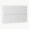 Modularer Drehtürenschrank Charlotte, 300 cm Breite, mehrere Varianten