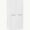 Modularer Drehtürenschrank Charlotte, 100 cm Breite, mehrere Varianten