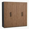 Modularer Drehtürenschrank Simone, 200 cm Breite, mehrere Varianten