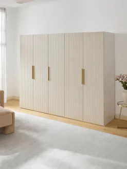 Modularer Drehtürenschrank Simone, 250 cm Breite, mehrere Varianten