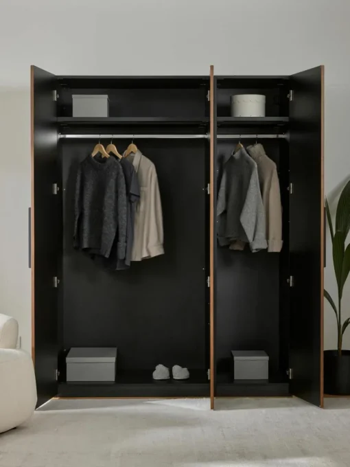 Modularer Drehtürenschrank Simone, 150 cm Breite, mehrere Varianten