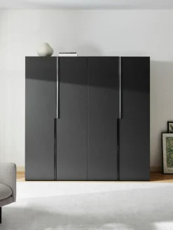 Modularer Drehtürenschrank Leon, 200 cm Breite, mehrere Varianten