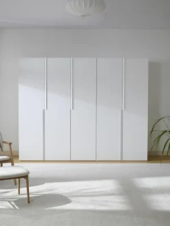 Modularer Drehtürenschrank Leon, 250 cm Breite, mehrere Varianten