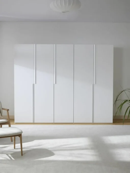 Modularer Drehtürenschrank Leon, 250 cm Breite, mehrere Varianten