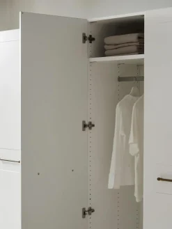 Modularer Drehtürenschrank Charlotte, 250 cm Breite, mehrere Varianten