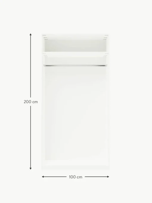 Modularer Drehtürenschrank Charlotte, 100 cm Breite, mehrere Varianten