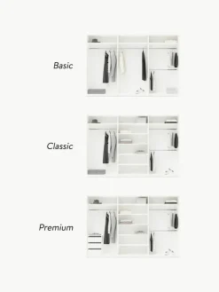 Modularer Drehtürenschrank Charlotte, 300 cm Breite, mehrere Varianten