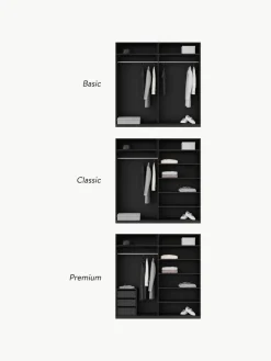 Modularer Drehtürenschrank Simone, 200 cm Breite, mehrere Varianten