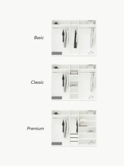 Modularer Drehtürenschrank Charlotte, 250 cm Breite, mehrere Varianten