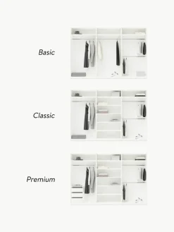 Modularer Drehtürenschrank Charlotte, 300 cm Breite, mehrere Varianten