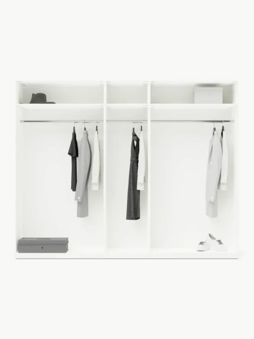 Modularer Drehtürenschrank Charlotte, 250 cm Breite, mehrere Varianten