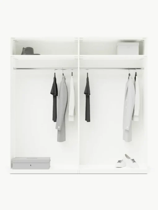 Modularer Drehtürenschrank Simone, 200 cm Breite, mehrere Varianten