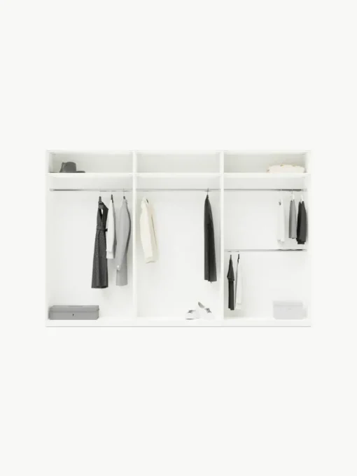 Modularer Drehtürenschrank Leon, 300 cm Breite, mehrere Varianten