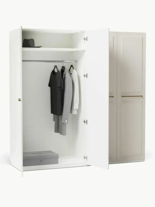 Modularer Drehtürenschrank Charlotte, 200 cm Breite, mehrere Varianten