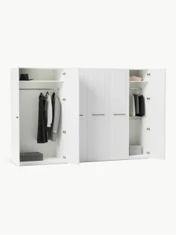 Modularer Drehtürenschrank Charlotte, 300 cm Breite, mehrere Varianten