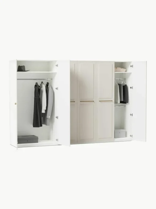 Modularer Drehtürenschrank Charlotte, 300 cm Breite, mehrere Varianten