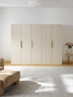 Modularer Drehtürenschrank Simone, 250 cm Breite, mehrere Varianten