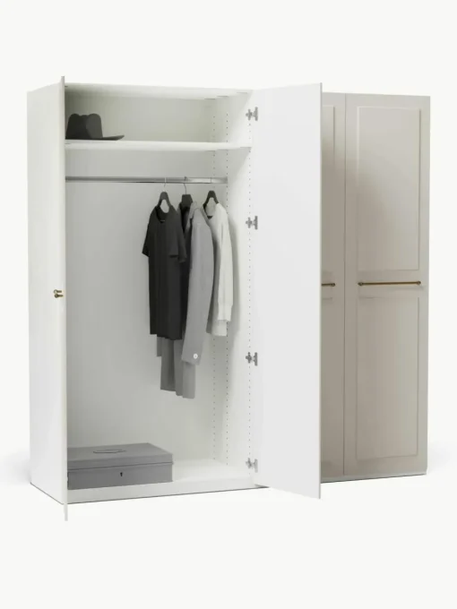 Modularer Drehtürenschrank Charlotte, 200 cm Breite, mehrere Varianten