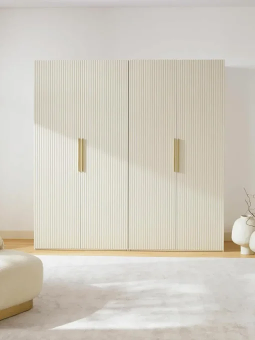 Modularer Drehtürenschrank Simone, 200 cm Breite, mehrere Varianten