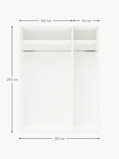 Modularer Drehtürenschrank Charlotte, 150 cm Breite, mehrere Varianten