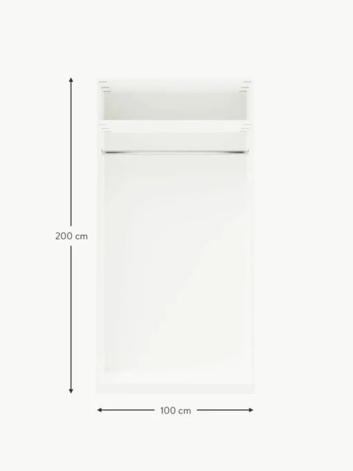 Modularer Drehtürenschrank Charlotte, 100 cm Breite, mehrere Varianten