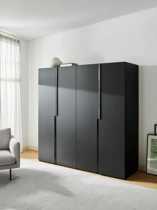 Modularer Drehtürenschrank Leon, 200 cm Breite, mehrere Varianten
