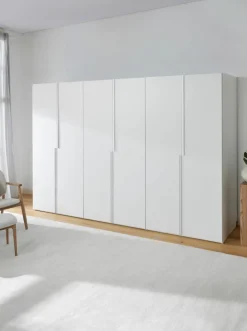 Modularer Drehtürenschrank Leon, 300 cm Breite, mehrere Varianten