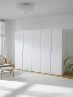 Modularer Drehtürenschrank Leon, 250 cm Breite, mehrere Varianten