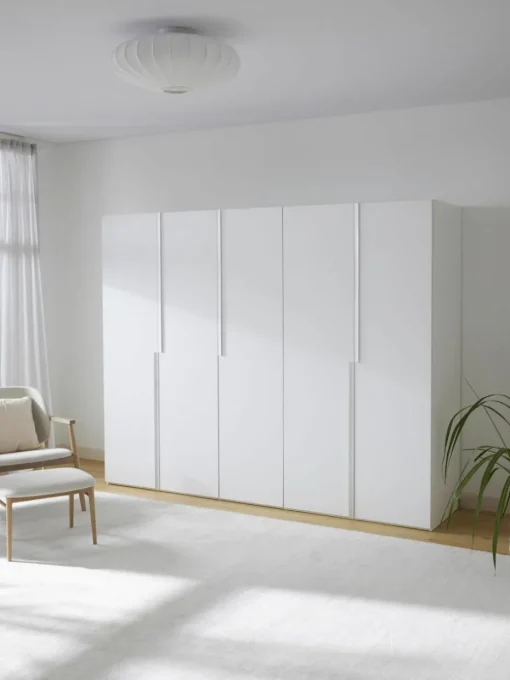 Modularer Drehtürenschrank Leon, 250 cm Breite, mehrere Varianten