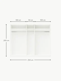Modularer Drehtürenschrank Simone, 250 cm Breite, mehrere Varianten