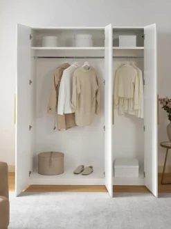 Modularer Drehtürenschrank Simone, 150 cm Breite, mehrere Varianten