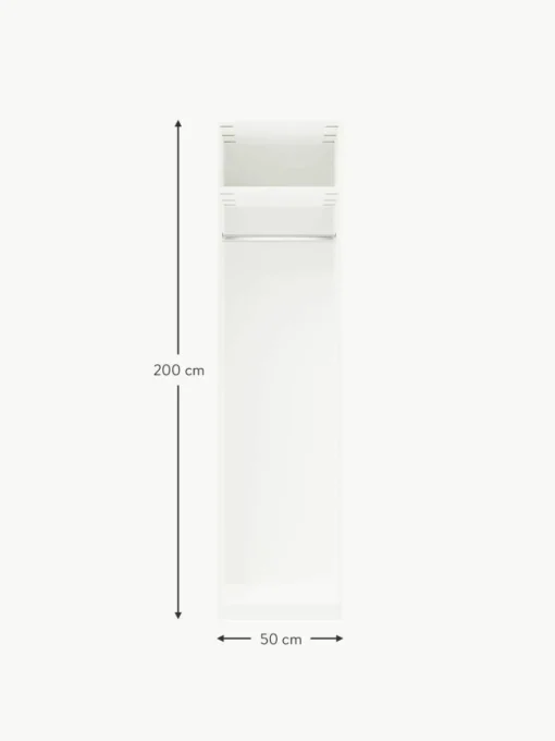 Modularer Drehtürenschrank Charlotte, 50 cm Breite, mehrere Varianten