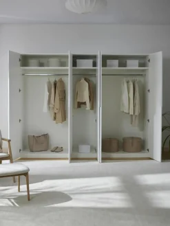Modularer Drehtürenschrank Leon, 250 cm Breite, mehrere Varianten